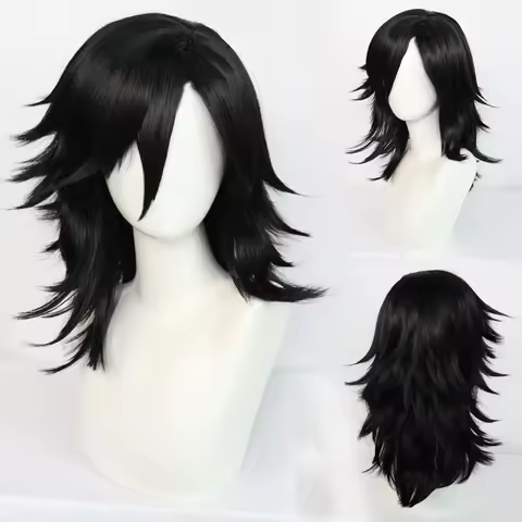 Anime Comic Hellsing Alucard Cosplay Red Trench Alucard Van Cosplay wig Vampire Black Heat Resistant