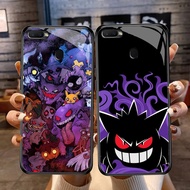 DF-97 Pokémon Gengar TPU HD Glass Casing for OPPO A7 A12 A12S A11K A5S F9 F7 F5 Realme 2 Pro