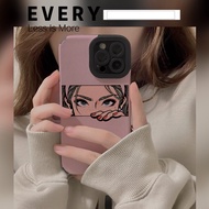 Photo Frame Cartoon Girl Phone Case for Iphone 14 Pro Max 15 Plus 13 12 11 X Xs Max Xr 7 8 Plus Se 2020 Protective Sleeve to Prevent Falling Soft Shell
