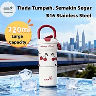 Botol Minuman Tumbler 720ml | 316 Stainless Steel Vacuum Flask, Tahan Panas & Sejuk | Leak Proof & P