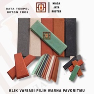 READY | NIAGA JAYA ROSTER - BATA TEMPEL 24 X 7 X 17 CM BATA HOMOGEN BETON WARNA | PUTIH | TERAKOTA |