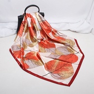 Imitation Silk Cashew Nut Print Silk Scarf Leopard Print Scarf High-End Sense Scarf 90 Square Scarf 