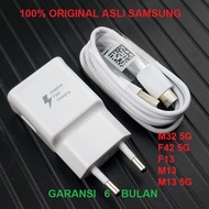Original SAMSUNG Galaxy M32 F42 F13 M13 5G Fast Charging 15W Charger - Black
