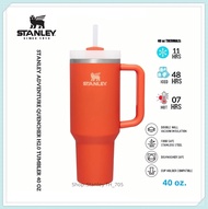 STANLEY ADVENTURE QUENCHER H2.0 TUMBLER 40 OZ ORANGE LARGE CAPACITY STAINLESS STEEL BOTTLE สแตนลีย์ 