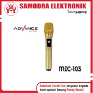 MIC Wireless ADVANCE MIC-103 Wireless Microphone Can Be Charged - Mic Karaoke MC Sound Live | Rechar