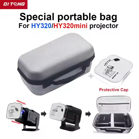 DITONG HY320 Projector Storage Case Travel Carry Projector Bag for Magcubic HY320 Projetor HY320mini