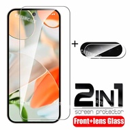 2In1 Tempered Glass for Google Pixel 9 Pro XL 5G HD Full Clear Screen Protector Pixle 8 9 Pro XL Pix