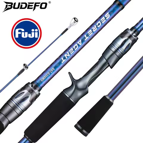 BUDEFO SECRET AGENT Lure Fishing Rod 1.8m 2.4m 3.0m 30T Carbon Spinning Baitcasting FUJI Guide Trave
