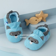 4.4 HappyOliver NINJA BEAR BLUE Boys and Girls Shoes Baby Shoes Prewalker Shoes 0-18 months