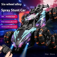 6wd Deformed Alloy Remote Control Off-Road Vehicle-Electric Climbing RC Toy Car with Spray Dumping F
