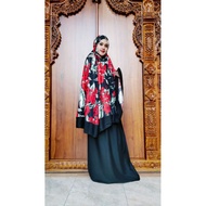BALI MUKENA FLOWER SHOES JUMBO BLACK EDITION RAYON COOL
