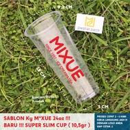 SCREEN PRINTING ON CUP GLASS SIMILAR TO MIXUE 24oz NEW SUPER SLIM 24oz Grammage 10.5gr