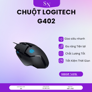 Chuột gaming có dây Logitech G402 Hyperion Fury FPS - Theo dõi tốc độ cao 8 nút lập trình Chuột gami