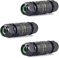 YETOR Outdoor Waterproof Connector,IP68 M16 2Way 3Core Electrical Cable Connector for 3.5-7mm Wire R