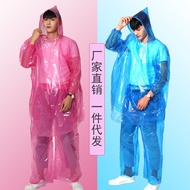 Adult Disposable Suit Raincoat Rain Pants Extra Thick Disposable Split Raincoat Factory Poncho Fashi