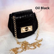 Tas Slempang Wanita Terbaru 20224/Tas Wanita Model Baru Viral Tas selempang Croco Kotak Mini Daisy F