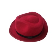 FEDORA HAT MAROON FEDORA HAT LAKEN