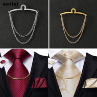 SMILE Tie Clip Tie Accessories Jewelry Shirt Chain Buckle Necktie Accessories Formal Shirt Chain-buc