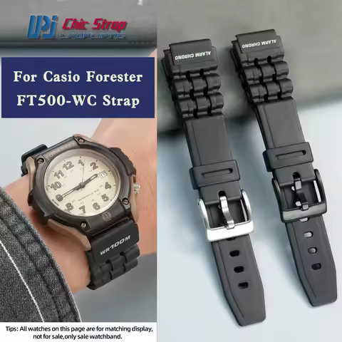 For Casio FORESTER FT-500WC AW-80V W-89H DW-291 290 AW-61 Retro Cowhide Leather Watch Band Sports Si
