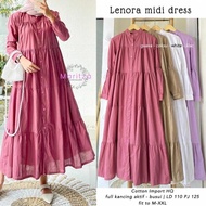 lenora midi Dres/Dres terbaru/Dres kekinian/Dres lucu/Dres