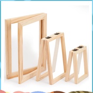3 Pieces Paper Making Wooden Paper Making Mould Papermaking Screen Kit 3 Size Frame for DIY  (A7, A6