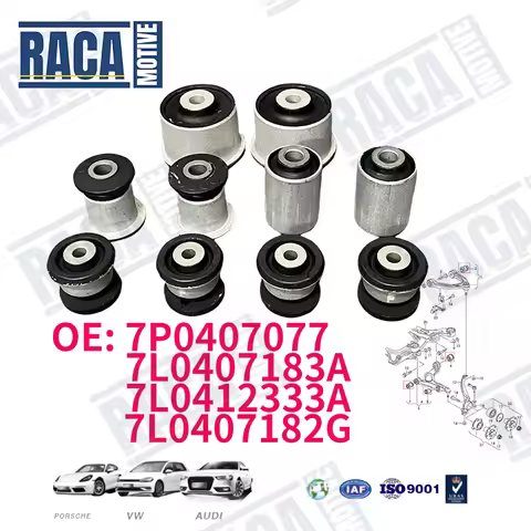 For VW Touareg Audi Q7 Porsche Cayenne 10PCS Suspension Control Arm Bushing Kit 7L0407182G 7L0407183