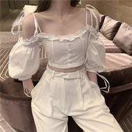 RX FASHION - ELOISE TOP KOREAN STYLE CROP TOP -PN