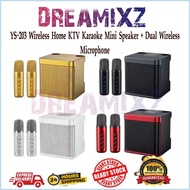 Su-Yosd YS-203/YS-213/YS-209/YS-102 Wireless Home KTV Karaoke Mini Speaker + Dual Wireless Microphone