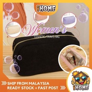 iHOME 2573 Travel Cosmetic Storage Bag Spacious Makeup Organizer Pouch Simple Design Beg Alat Solek