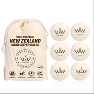 AKW Organic Wool Dryer Balls Laundry Reusable [Set of 6] XL 100% New Zealand Wool Balls for Dryer - 