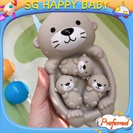 Children's Bathroom Floating Animal Otter Sealed Floating Water Play Toy Infant Bathing Shower Toy M