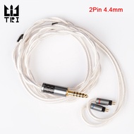 Tri 2 sợi Tai nghe nâng cấp Cáp 6N thủy tinh đơn Cooper mạ bạc + 4N đồng nguyên chất dây tai nghe th
