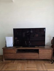 Samsung 55inch QLED 4K TV Console & Tree Wooden TV Stand