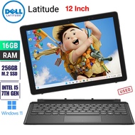 Dell Latitude 5285 Laptop 16GB RAM 256GB SSD Win11 FHD Touch 12.3in Tablet PC (Intel 7th) Office Wi-