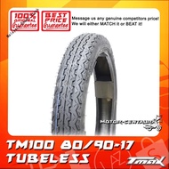 Spot📌TAYAR TMAX TUBELESS TYRE TM100 80/90-17 T-MAX