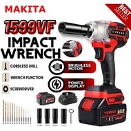 MAKITA 1599VF 3in1 Impact Wrench 880N.m 6 Size Cordless Electric Impact Wrench Screwdriver Drill Cordless Impact Driver