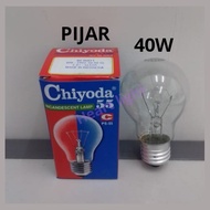 Chiyoda 40 Watt Incandescent Bulb - 40W Yellow Incandescent Bulb Type PS55 E27 Fitting