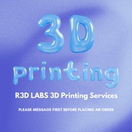 [Message first] 3D Printing Services R3D Labs Custom 3D Prints Custom Design DIY Products 3D Items