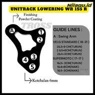 New Peninggi dan penurun / lowering shock belakang Yamaha WR 155 R Unitrack WR 2in1 Termurah