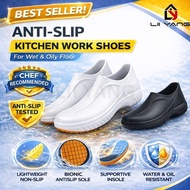 Kitchen Work Shoes Chef Kitchen Clog Shoes Non-Slip Waterproof Lightweight Water & Oil Resistant Saf