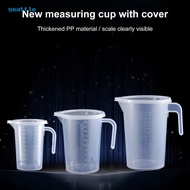 SEA_500ml/1000ml/2000ml Heat-resistant Measuring Cup Strong Toughness Plastic Clear Scale Portable Measuring Jug for Daily Use