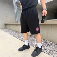 BFDC Canada Goose Logo Cotton Drawstring Shorts Casual Sports Loose Men Women Same Style