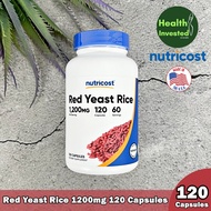 <Nutricost> Red Yeast Rice 1200mg 120Capsules ข้าวยีสต์แดง