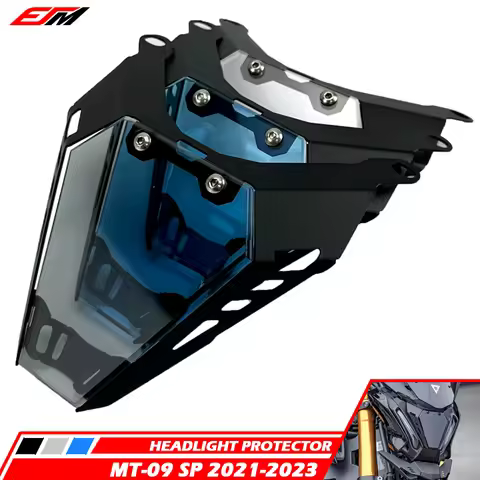 For YAMAHA MT-09 Gen3 2021 2022 2023 MT09 FZ09 Motorcycle Headlight Protector Screen Protective Cove