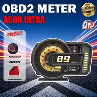 OTP A590 ULTRA H402 Meter Proton Perodua OBD2 Gauge Speedometer Car GPS Alarm Speed Gauge Display Hu
