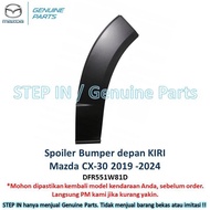 Right Front Bumper Spoiler Black garnish CoverKiri Mazda CX30 CX-30 2019 2020 2021 2022 2023 2024