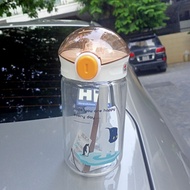 Heat-resistant glass water bottle 340ml