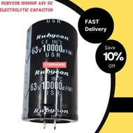 Rubycon 10000uF 63V DC Electrolytic Capacitor 10000 uF 63VDC 10000MFD 10000 MFD