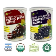 Lohas Organic Jumbo Thompson Seedless Raisins | Polyphenol Jumbo Raisins 425g