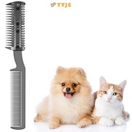 TYJC Pet Razor Comb, Universal Cleaning Brush Dogs Razor Comb, Safe Durable Pet Hair Cutter